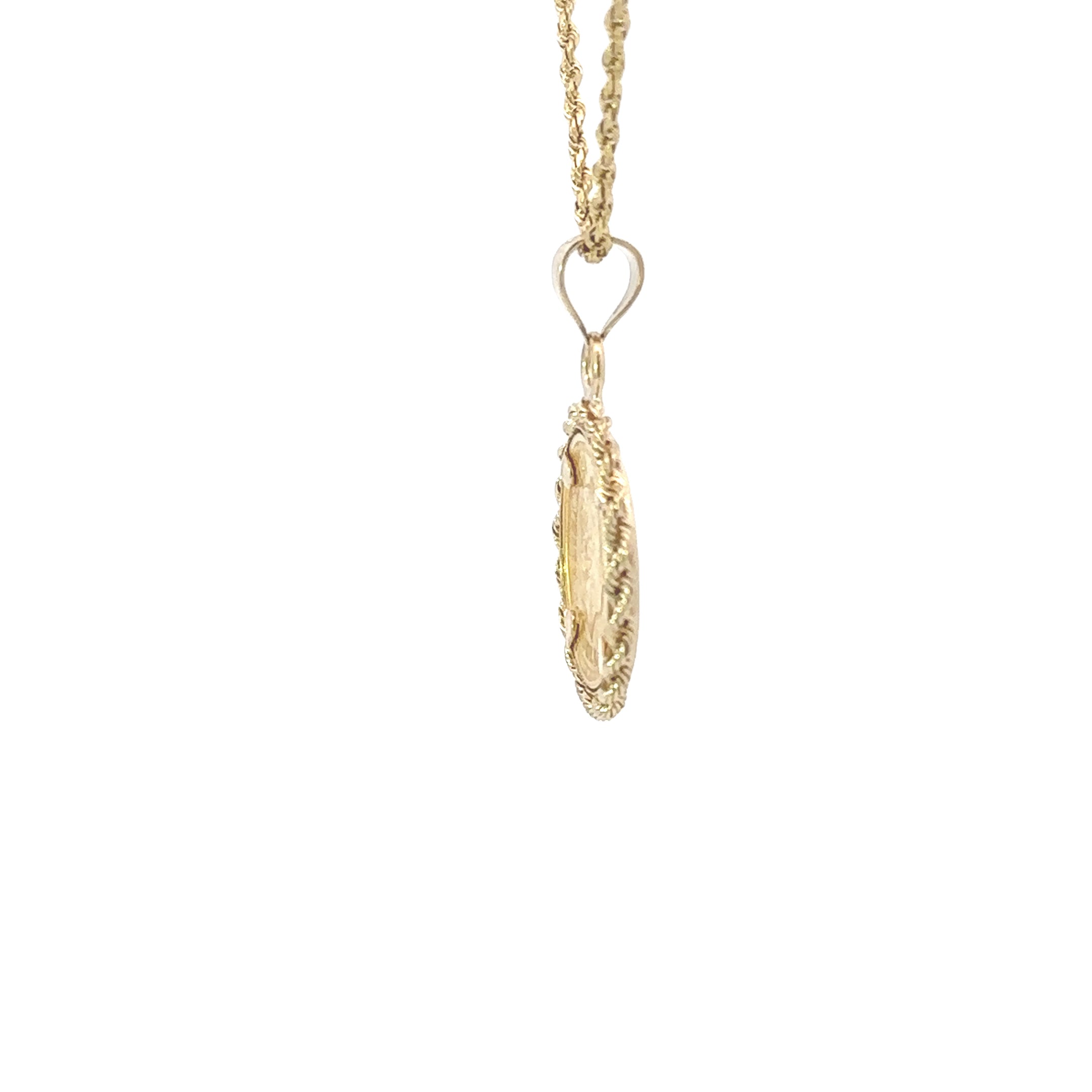 Estate Collection: 14K Yellow Gold Coin Pendant without Chain