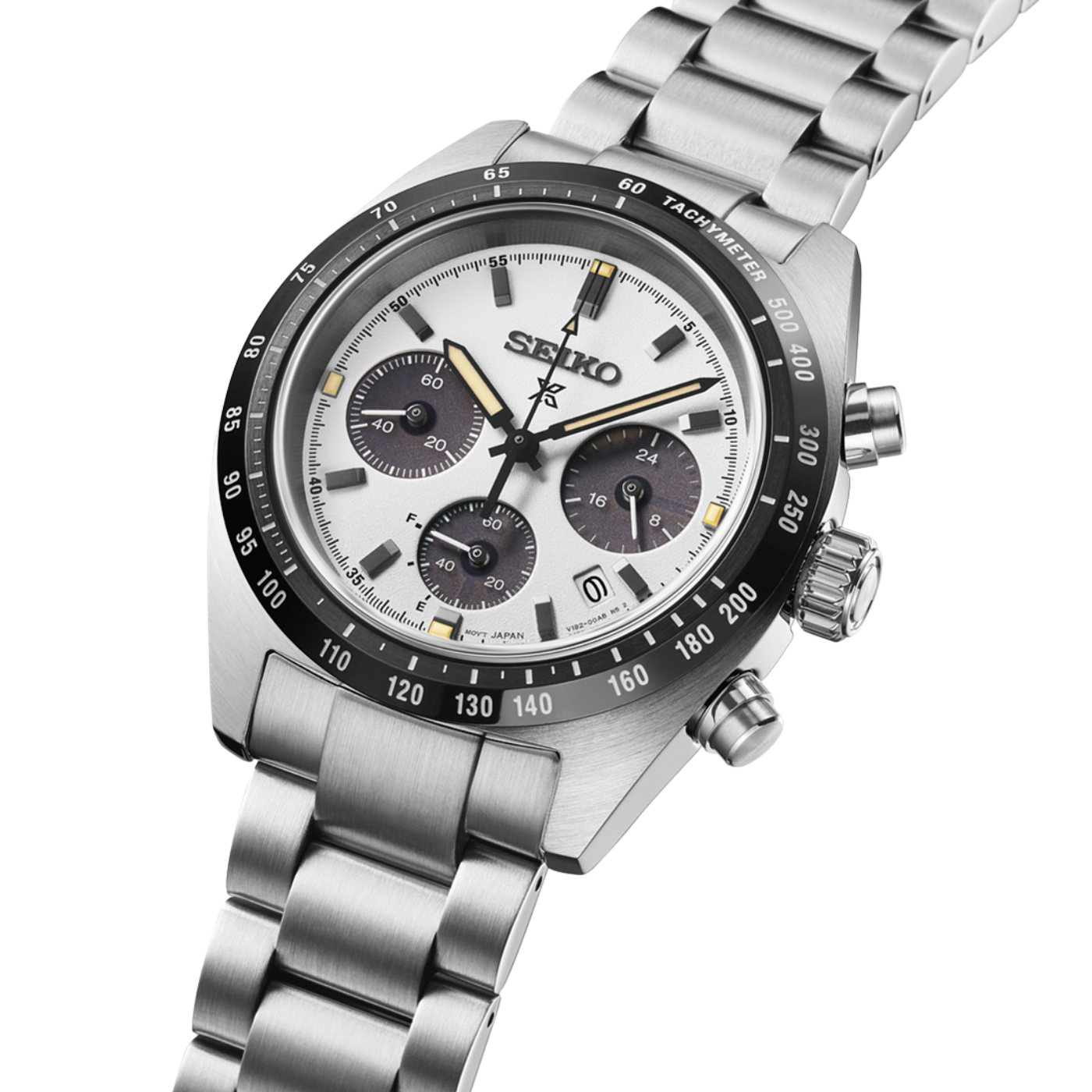 SEIKO Men's Prospex Speed Timer Solar Chronograph White Dial Watch