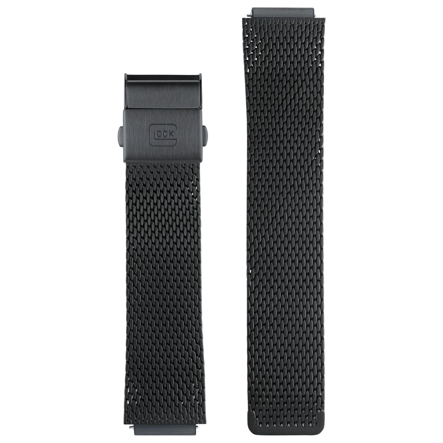 GLOCK Watch Band - Black Stainless Steel Mesh Bracelet 18MM