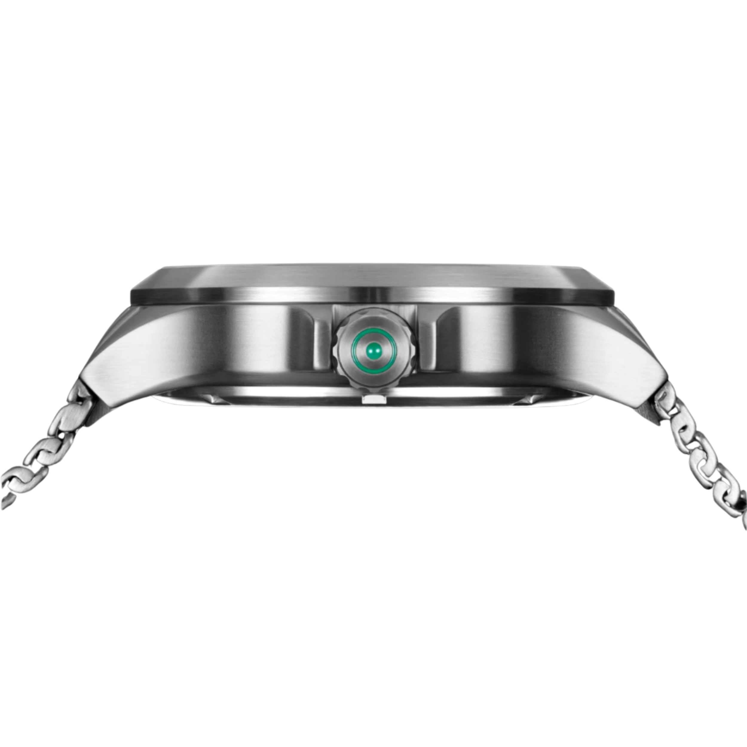 GLOCK Watch Super Sale - Stainless Steel Green Dial with Silver Tone Mesh Strap (GW-12-3-24)
