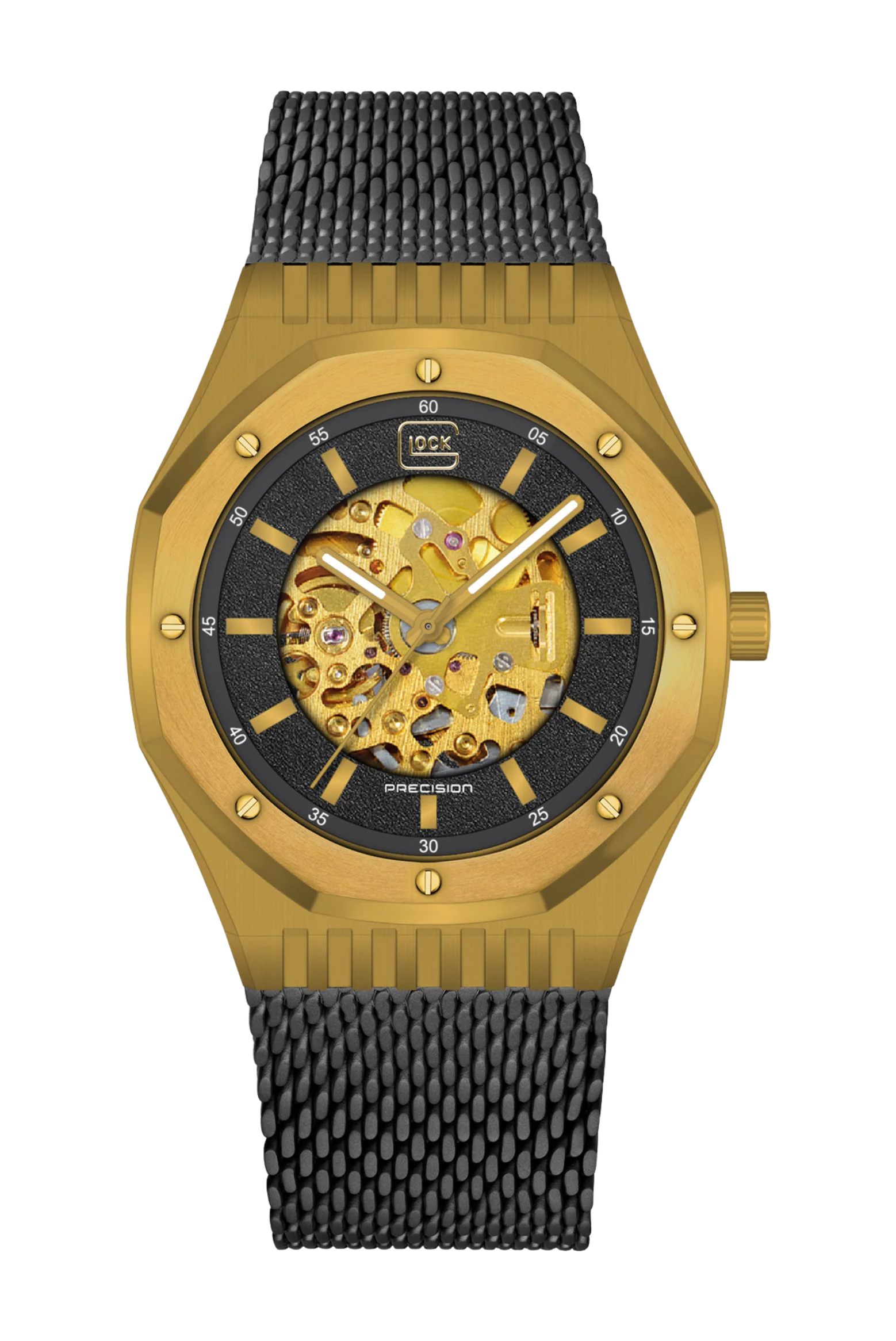 glock watch on transparent back ground