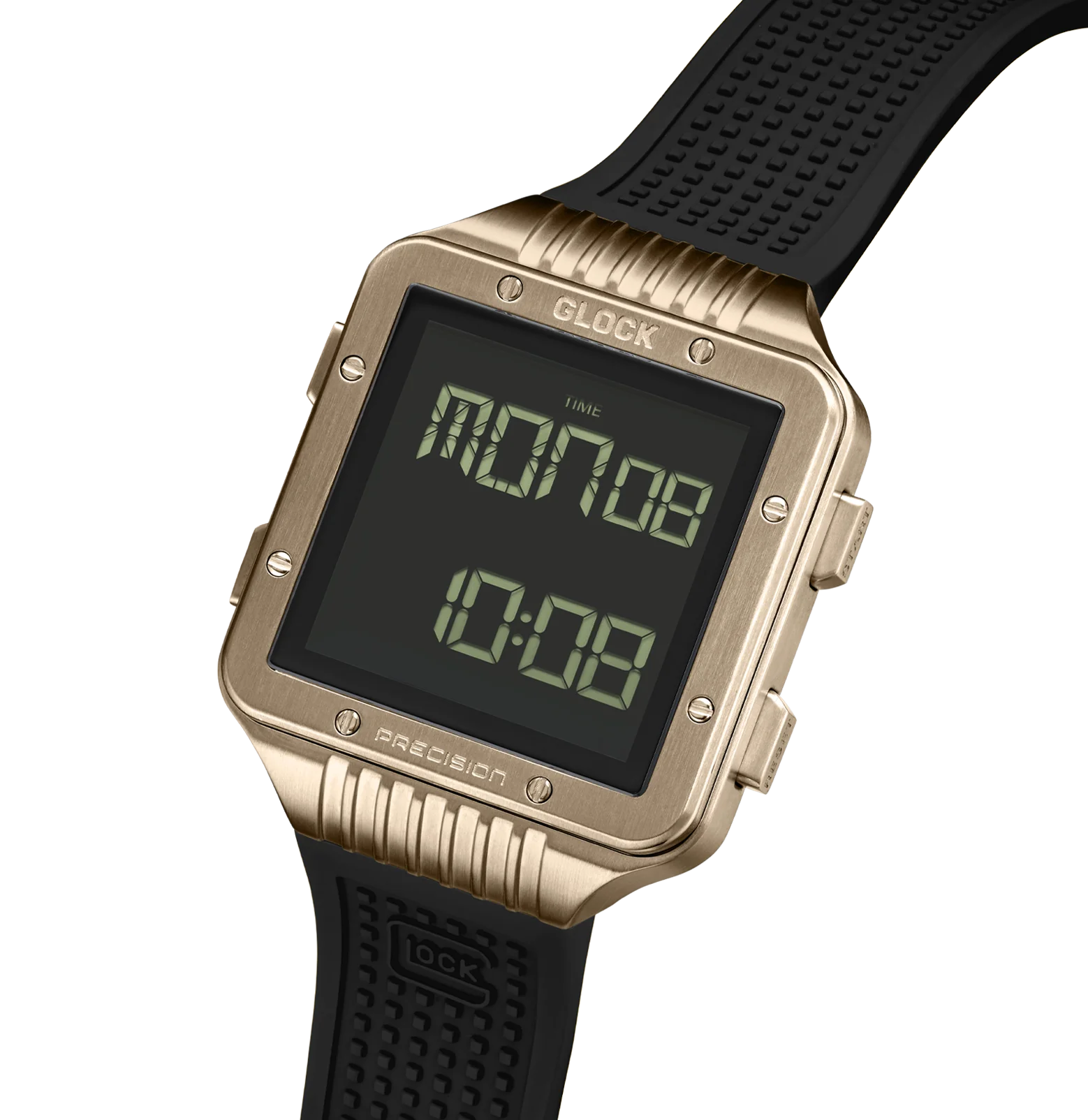 Coyote-tone Stainless Steel Digital Glock Watch