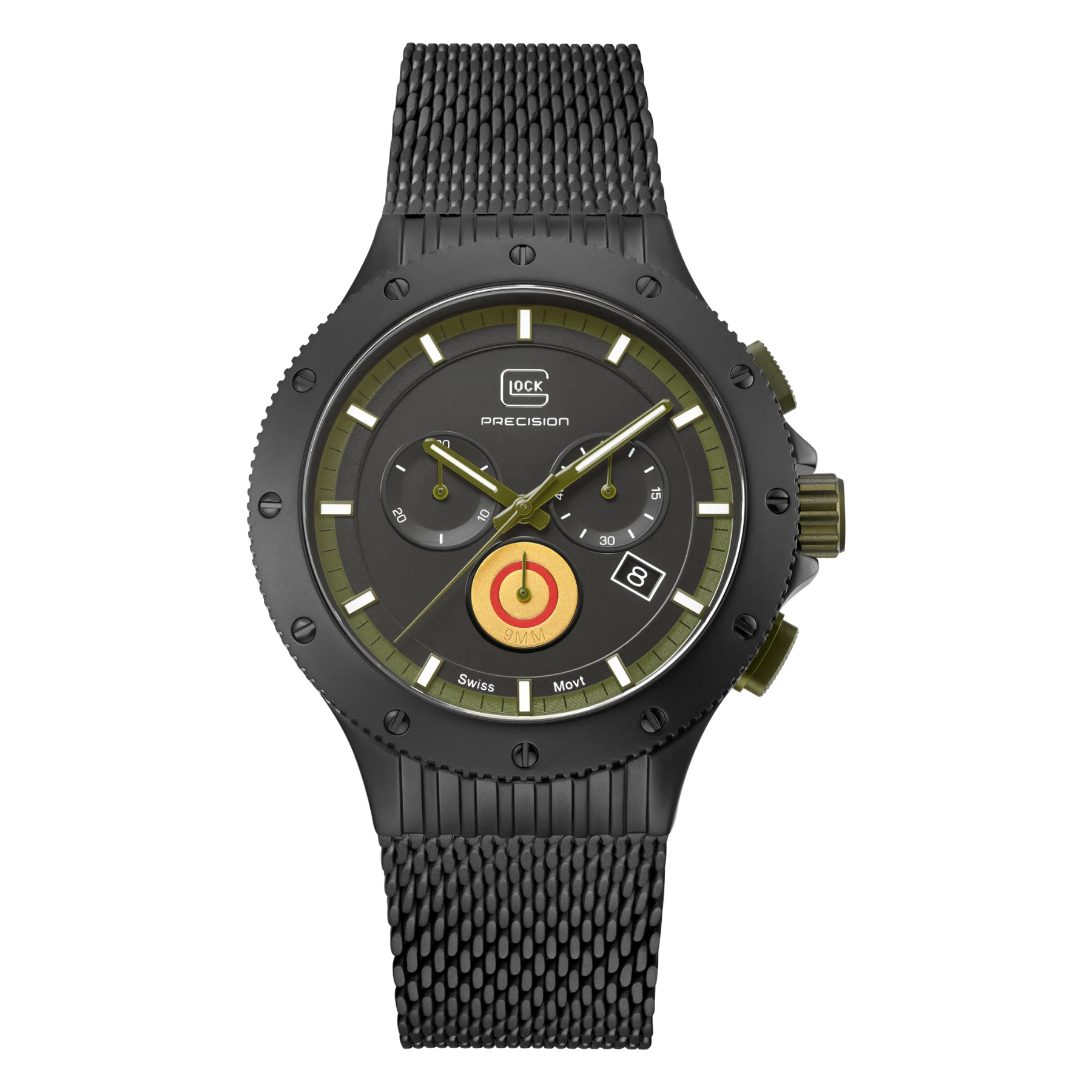 GLOCK Watch Super Sale - Limited Edition Black Titanium Watch with Interchangeable Straps (GW-27-1-24)