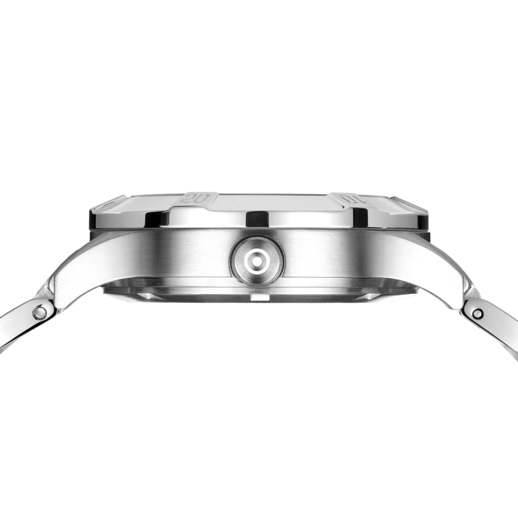 GLOCK Watch Super Sale - Stainless Steel Mother of Pearl Dial Watch (GW-31-3-18)