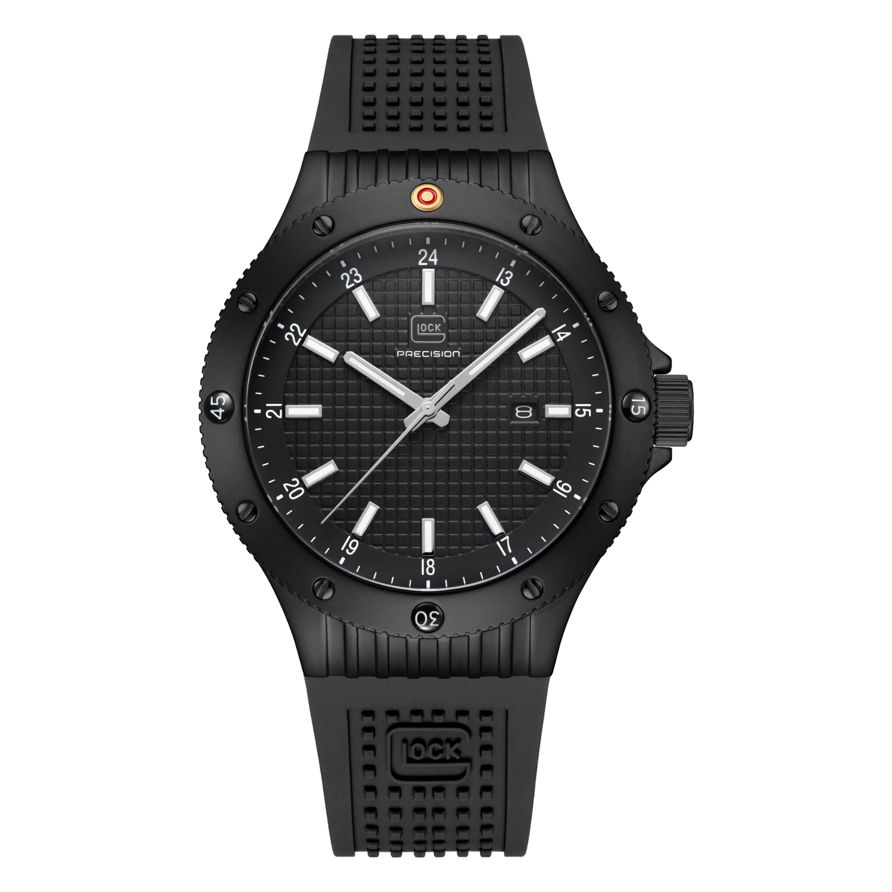 GLOCK Watch Super Sale - Black Stainless Steel Japanese Movement with Mesh Strap (GW-33-1-24)
