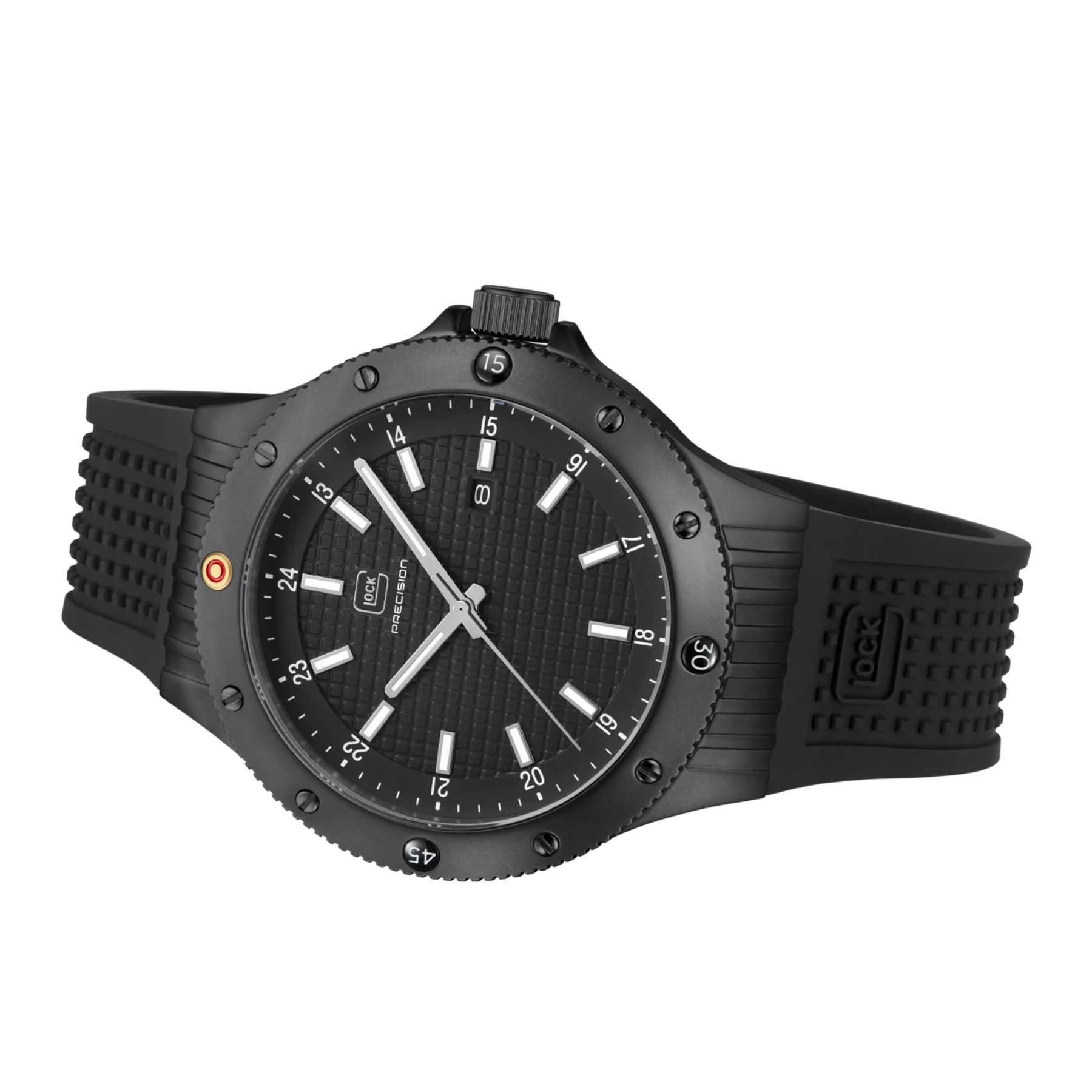 GLOCK Watch Super Sale - Black Stainless Steel Japanese Movement with Mesh Strap (GW-33-1-24)