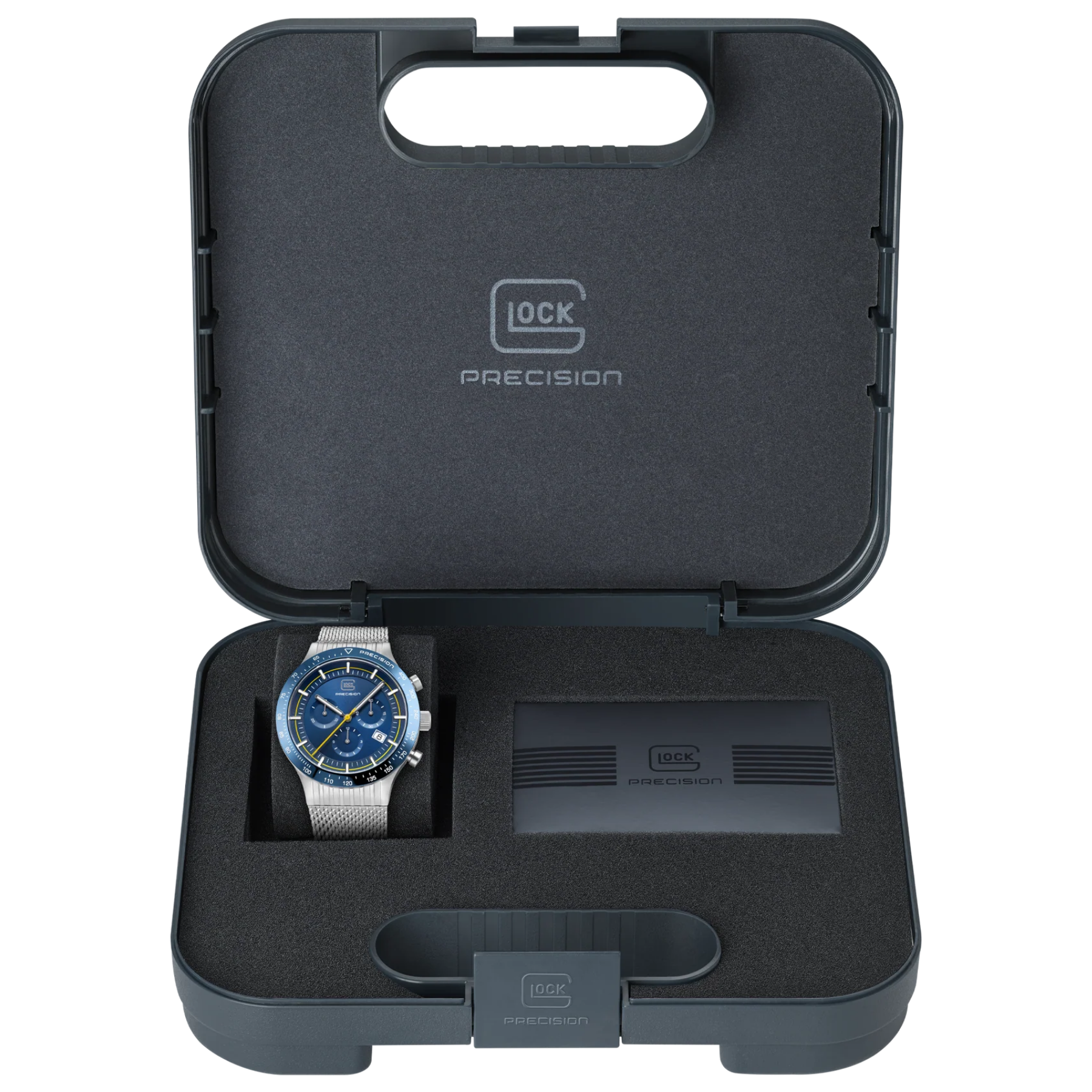 GLOCK Watch Super Sale - Stainless Steel Blue Face Precision Watch (GW-34-3-24)