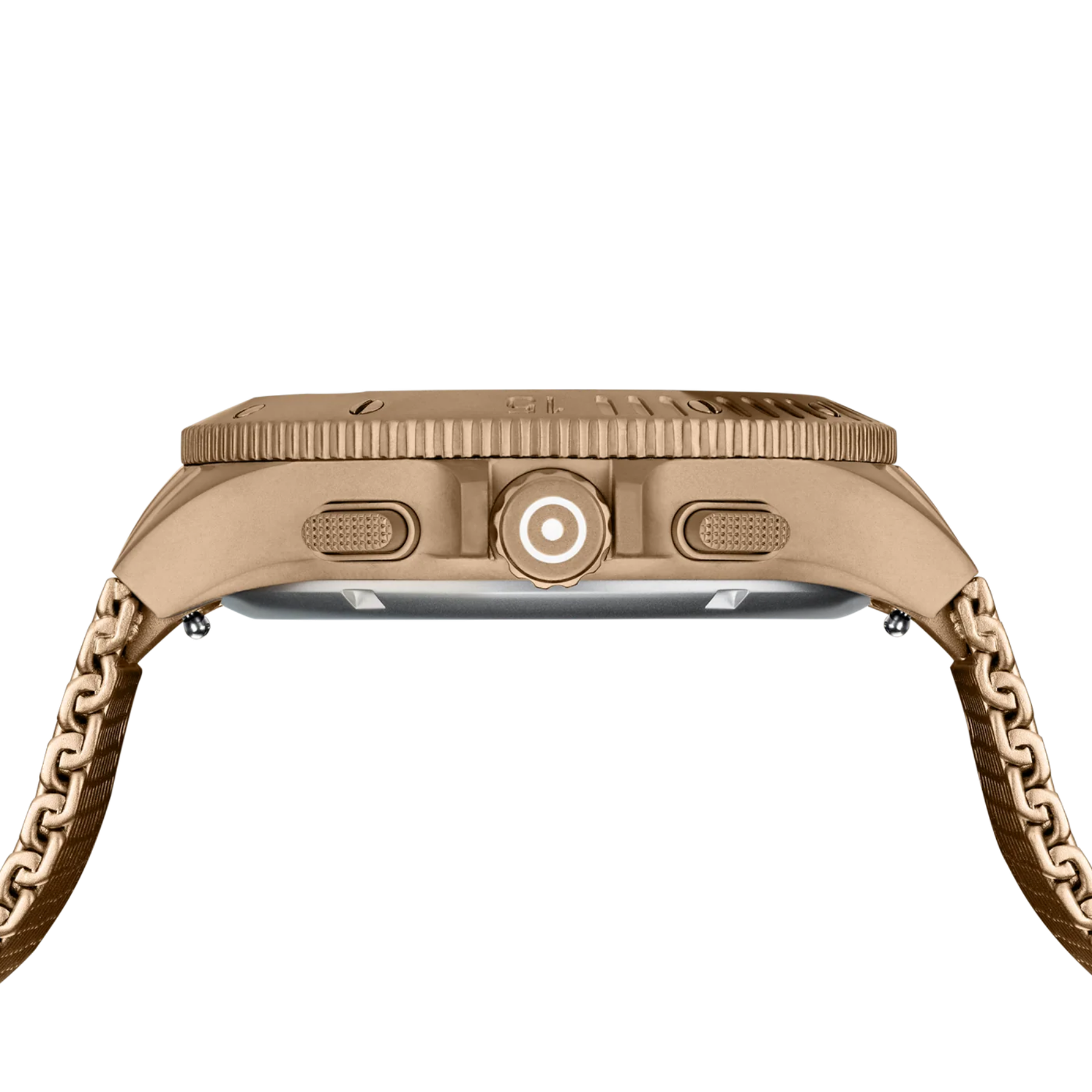 GLOCK Watch Super Sale - Coyote-Tone Stainless Steel Chronograph Watch with Mesh Band (GW-42-1-24)