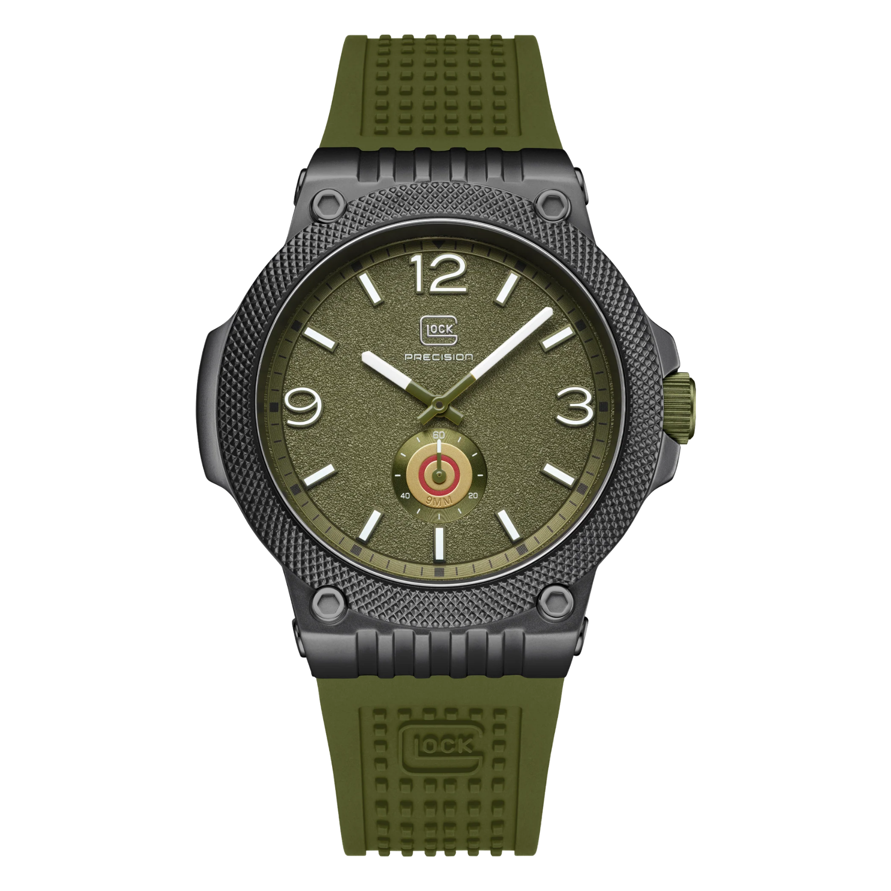 GLOCK Watch Super Sale - Army Green Stainless Steel Japanese Movement (GW-43-2-24)