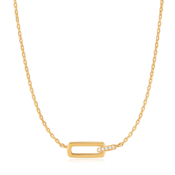 Ania Haie 14K Yellow Gold-Plated Glam Interlock Necklace