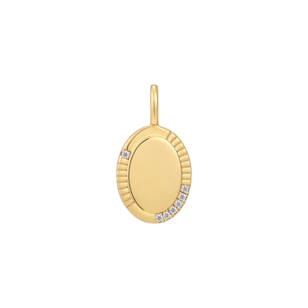 Ania Haie 14K Yellow Gold-Plated Oval Charm