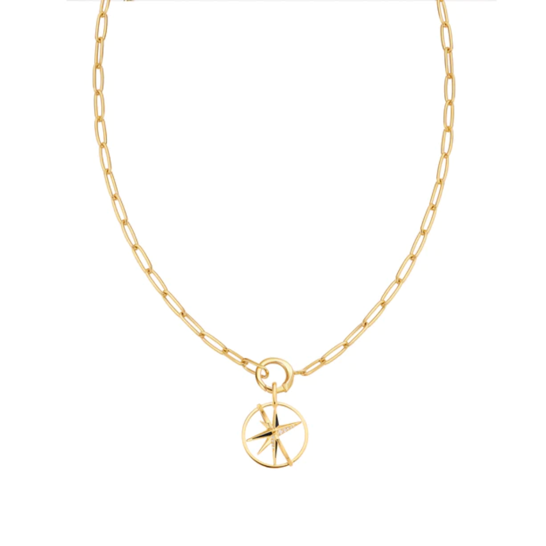 Ania Haie 14K Yellow Gold-Plated Link Charm Chain Connector Necklace