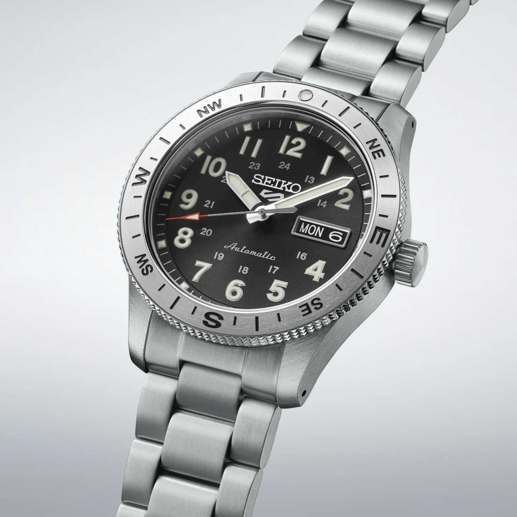 SEIKO 5 Sports Field Series Automatic Manual Wind Black Dial Watch