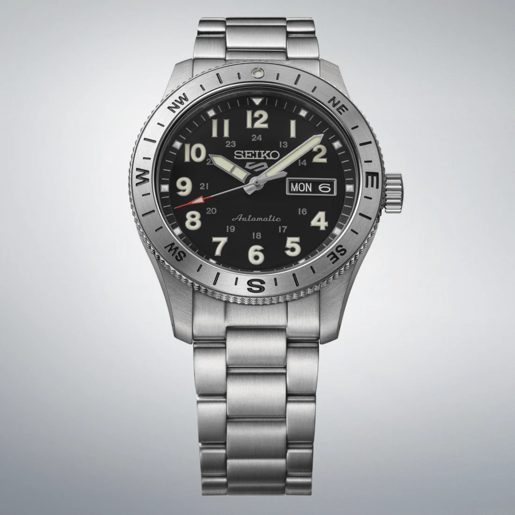 SEIKO 5 Sports Field Series Automatic Manual Wind Black Dial Watch