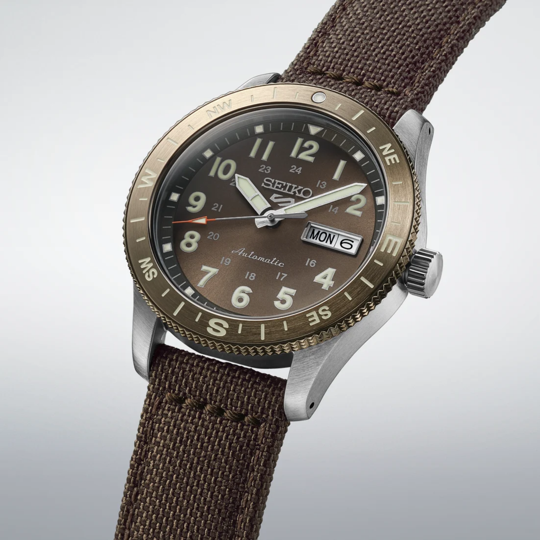 SEIKO 5 Sports Field Series Automatic Manual Wind Brown Dial Watch