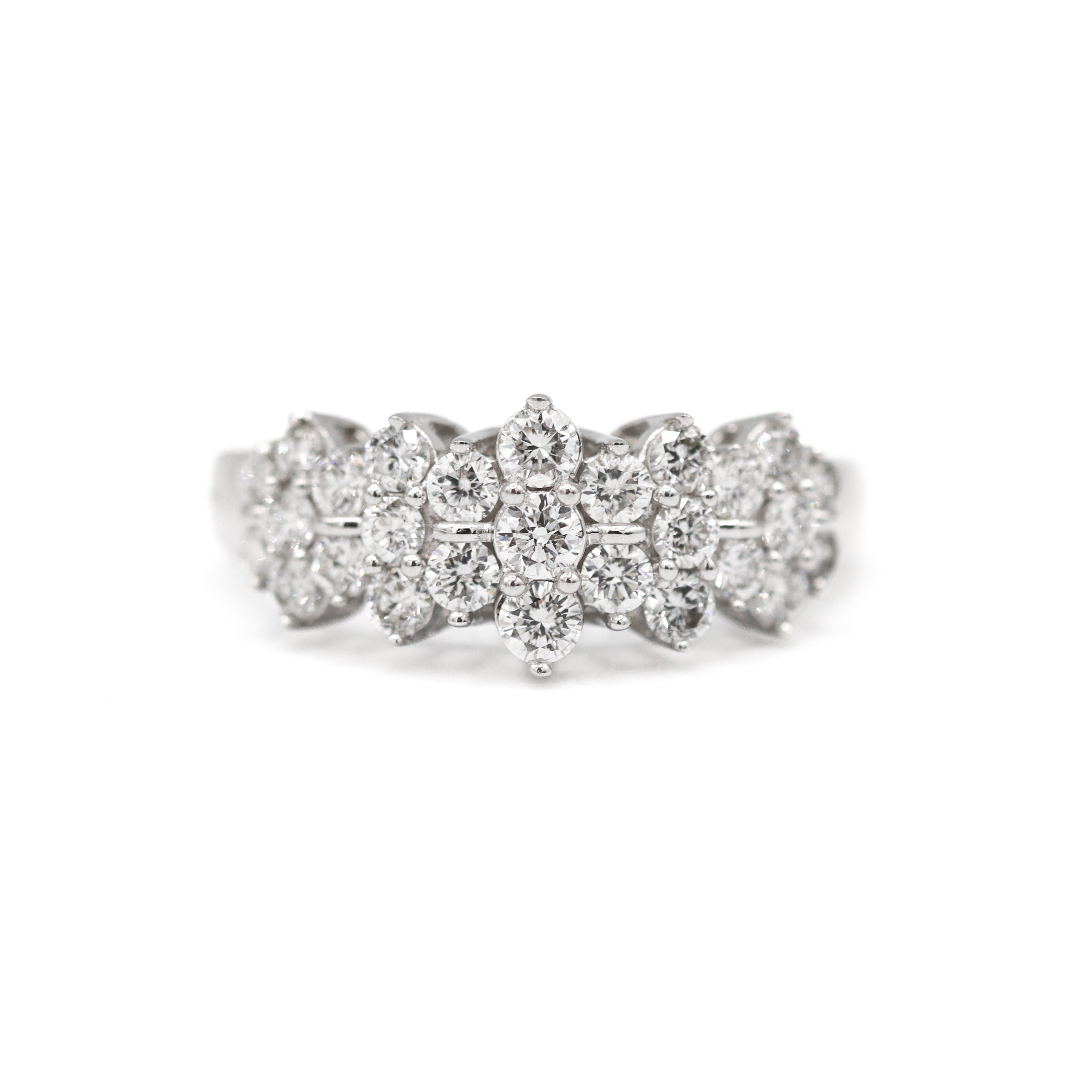 14K White Gold 1.00CTW. Lab-Grown Diamond Anniversary Band