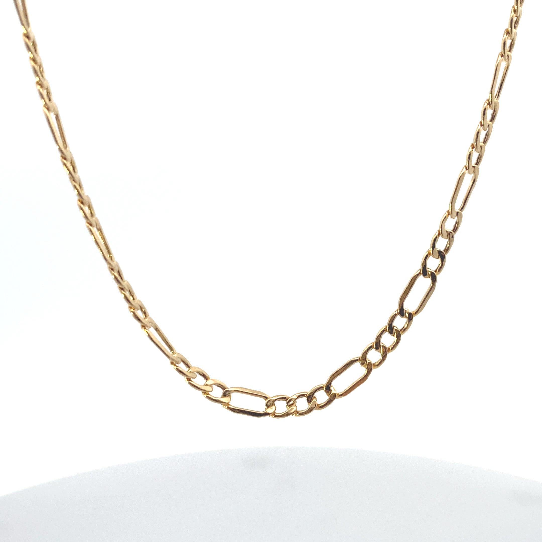 10K Yellow Gold 3.5MM Figaro Link 22" Chain