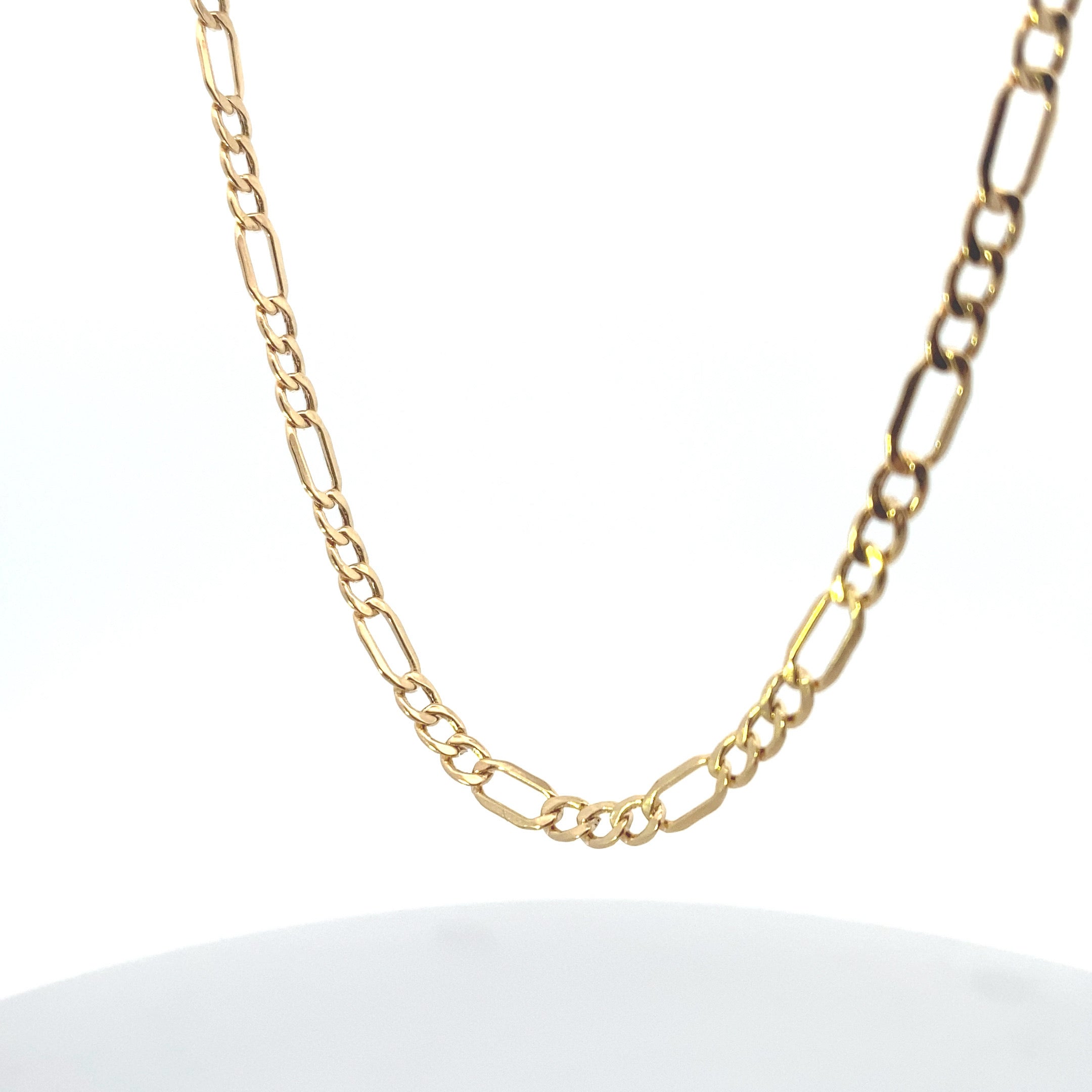 10K Yellow Gold 3.5MM Figaro Link 22" Chain