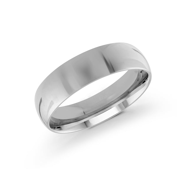 Silver ring on a white background