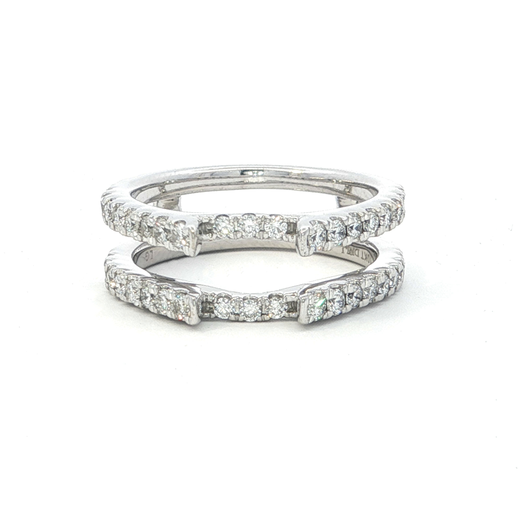 10K White Gold 0.50CTW. Lab-Grown Diamond Ring Enhancer