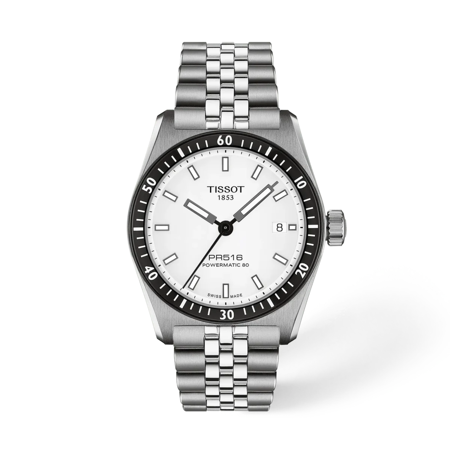 Tissot watch on a white background 