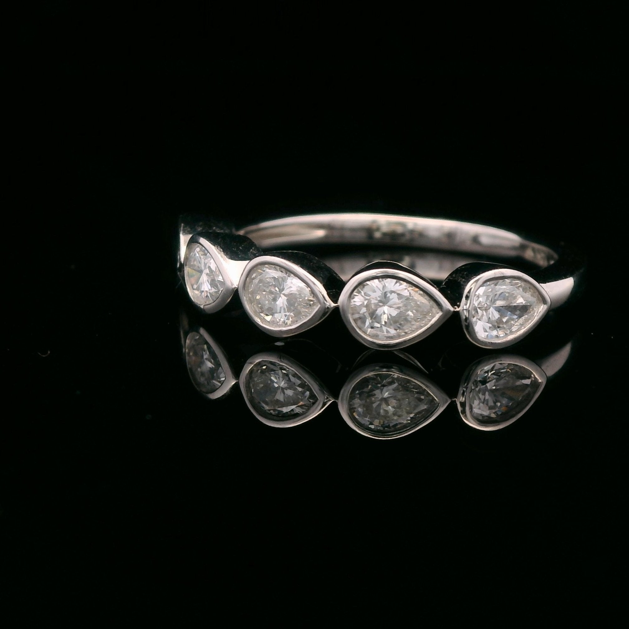 14k White Gold 3/4 CTW Lab Grown Diamond Ring