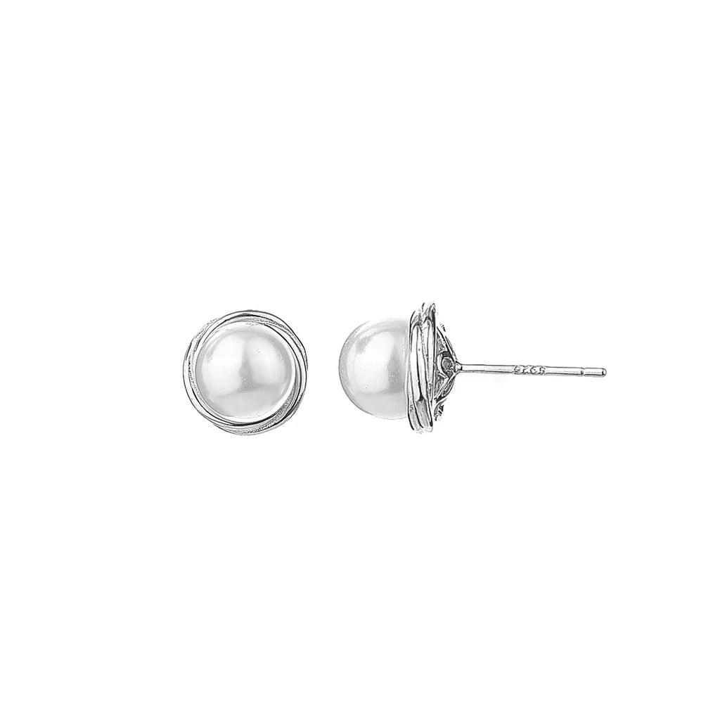 Sterling Silver Freshwater Cultured Pearl Earrings