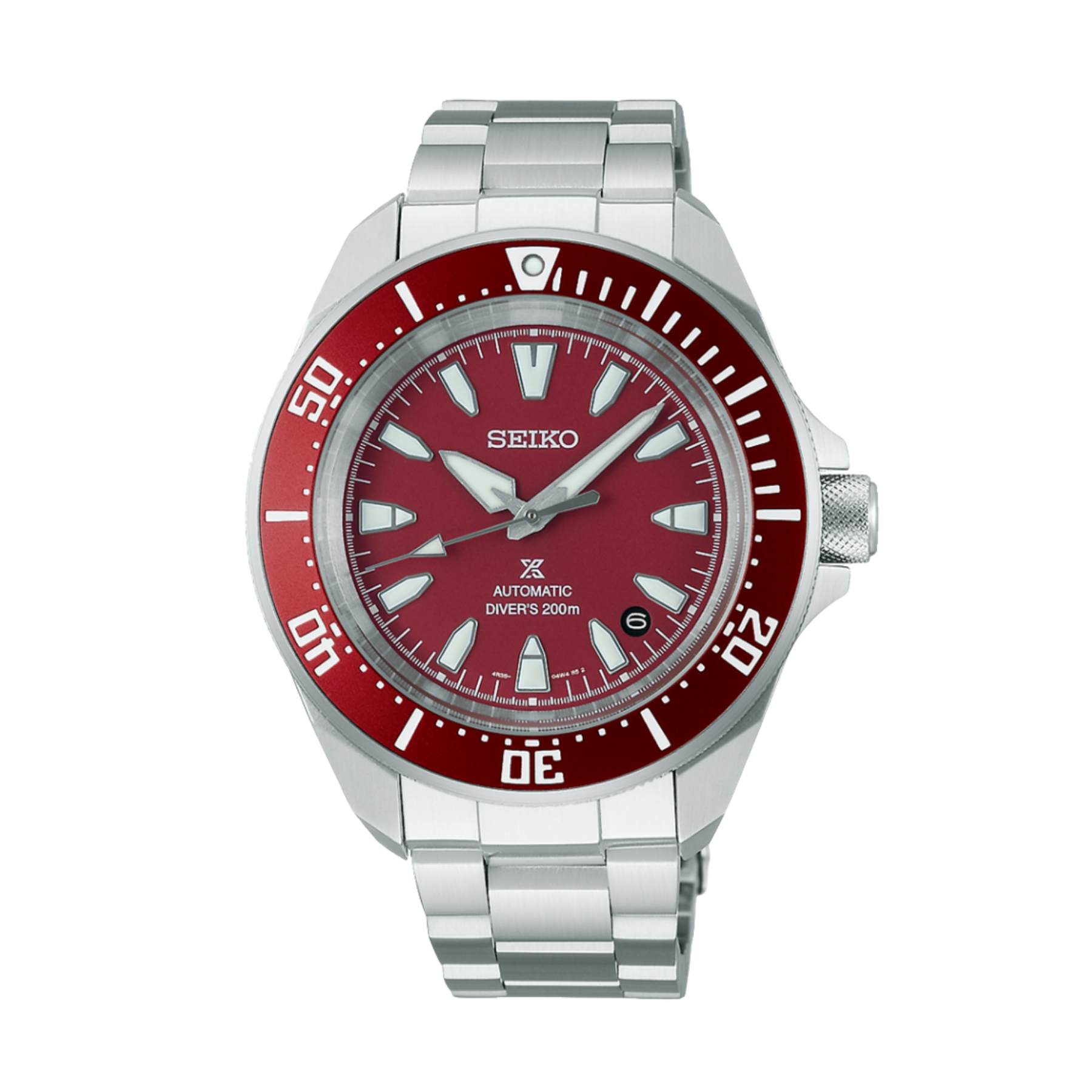 SEIKO MEN'S PROSPEX Sea Automatic Diver's 200M Burgundy Dial Watch