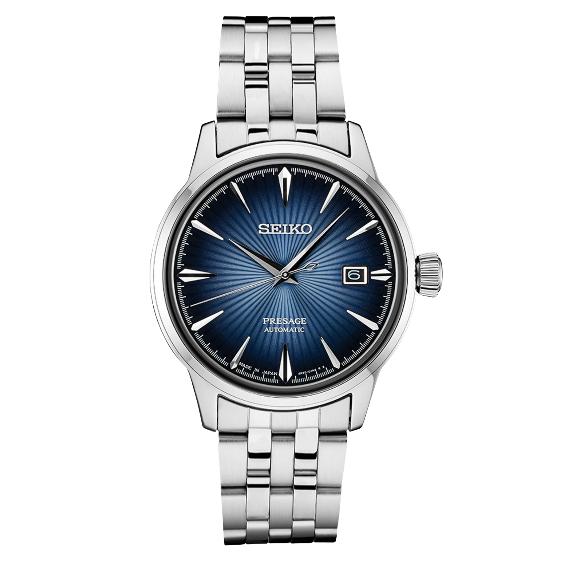 SEIKO Men's Cocktail Presage Automatic Navy Blue Dial Watch