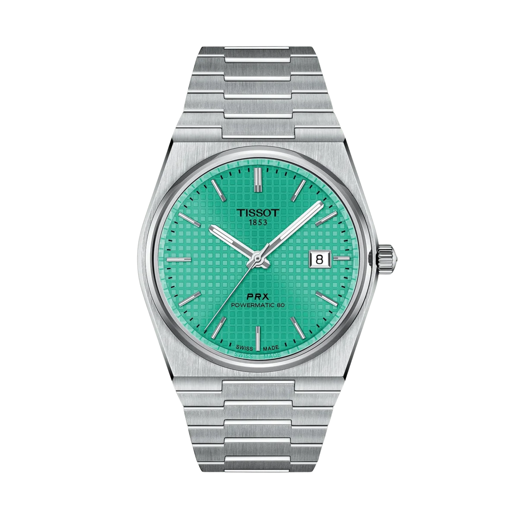 Tissot PRX Powermatic 80 Men's 40mm Stainless Steel Swiss Automatic Light Green Dial Watch