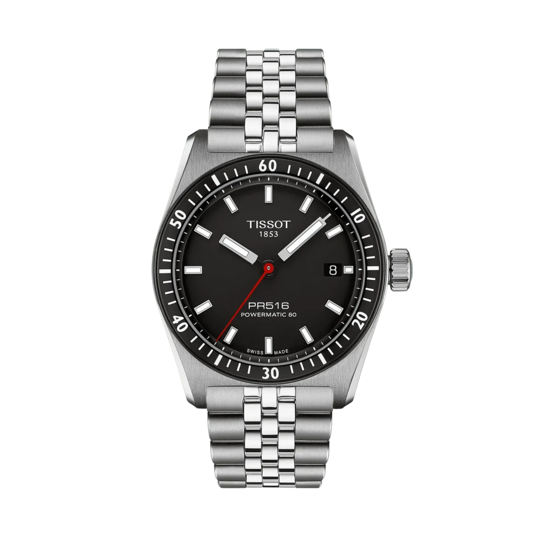 Tissot Powermatic 80 on a transparent background 