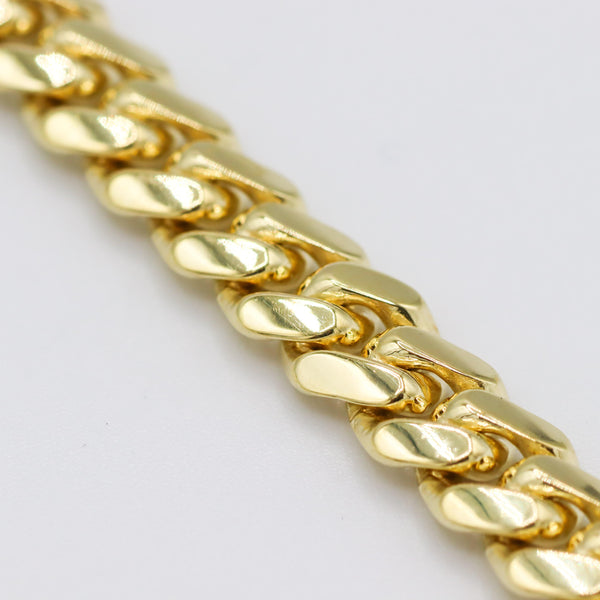 10K Yellow Gold 6MM 8" Solid Miami Cuban Link Bracelet