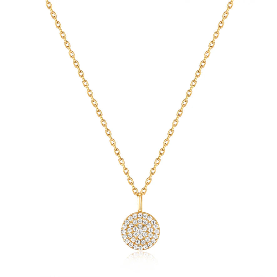 Ania Haie Gold Glam Disc Pendant Necklace