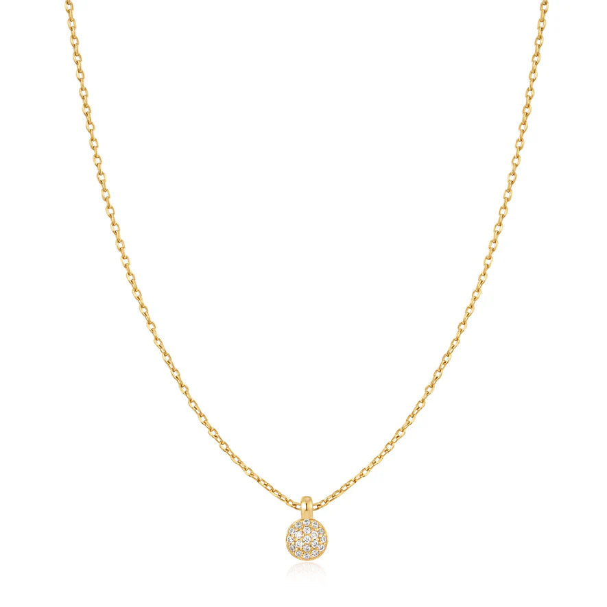 Ania Haie Gold-Plated Sphere Pavé Necklace