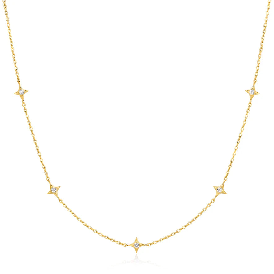 Ania Haie Gold-Plated Stars Station Necklace