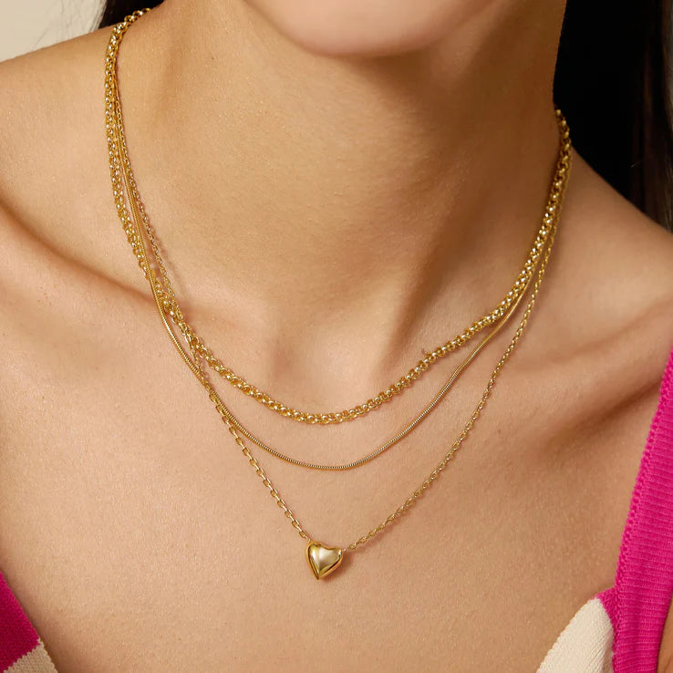 Model View Ania Haie Gold Sweetheart Necklace