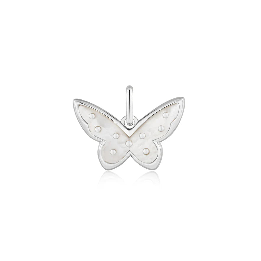 Ania Haie Silver Mother Of Pearl Butterfly Charm