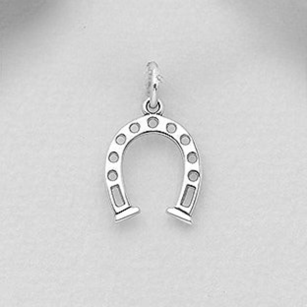 Sterling Silver Horseshoe Pendant / Charm