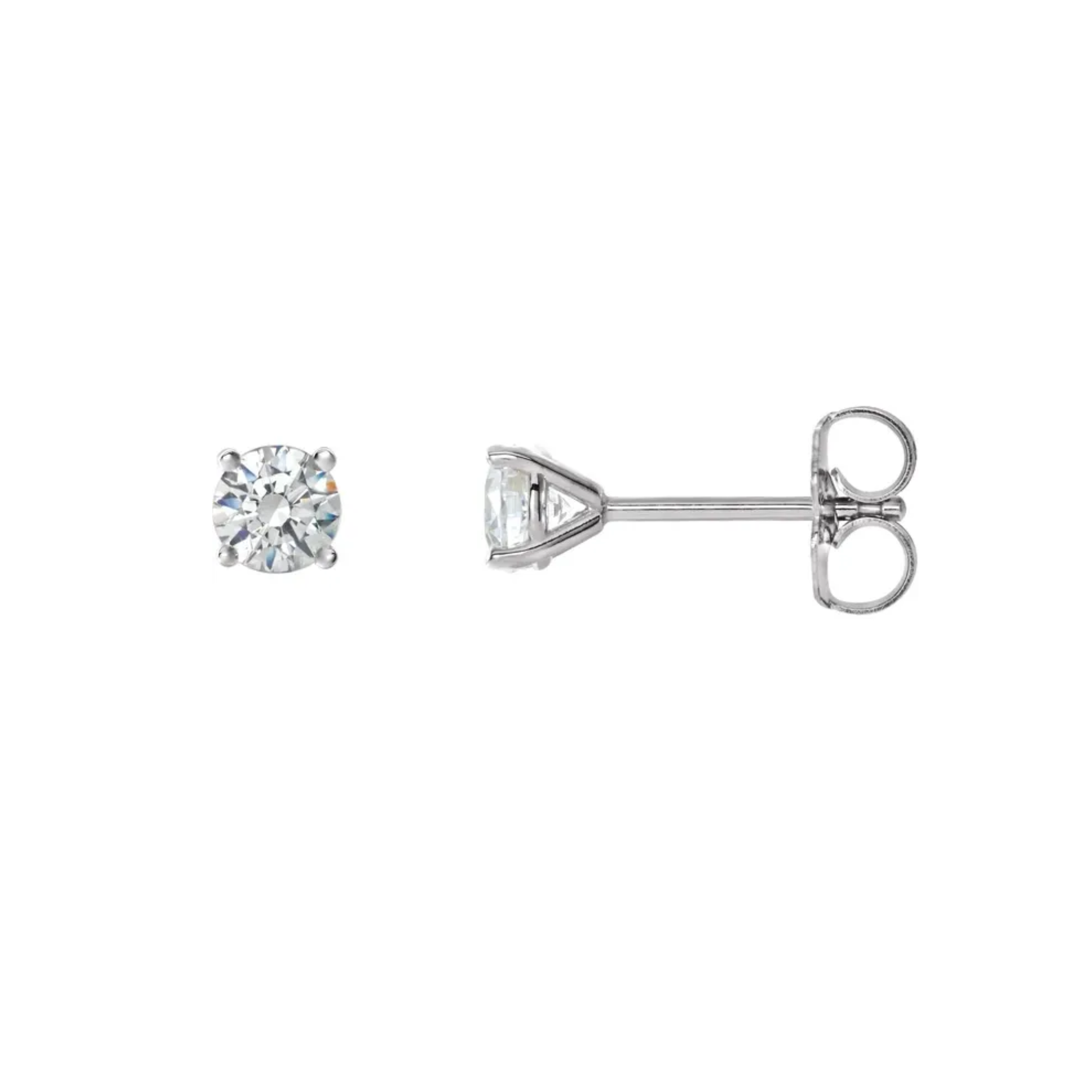 14K White Gold 1-1/2CT. Lab-Grown Diamond Studs