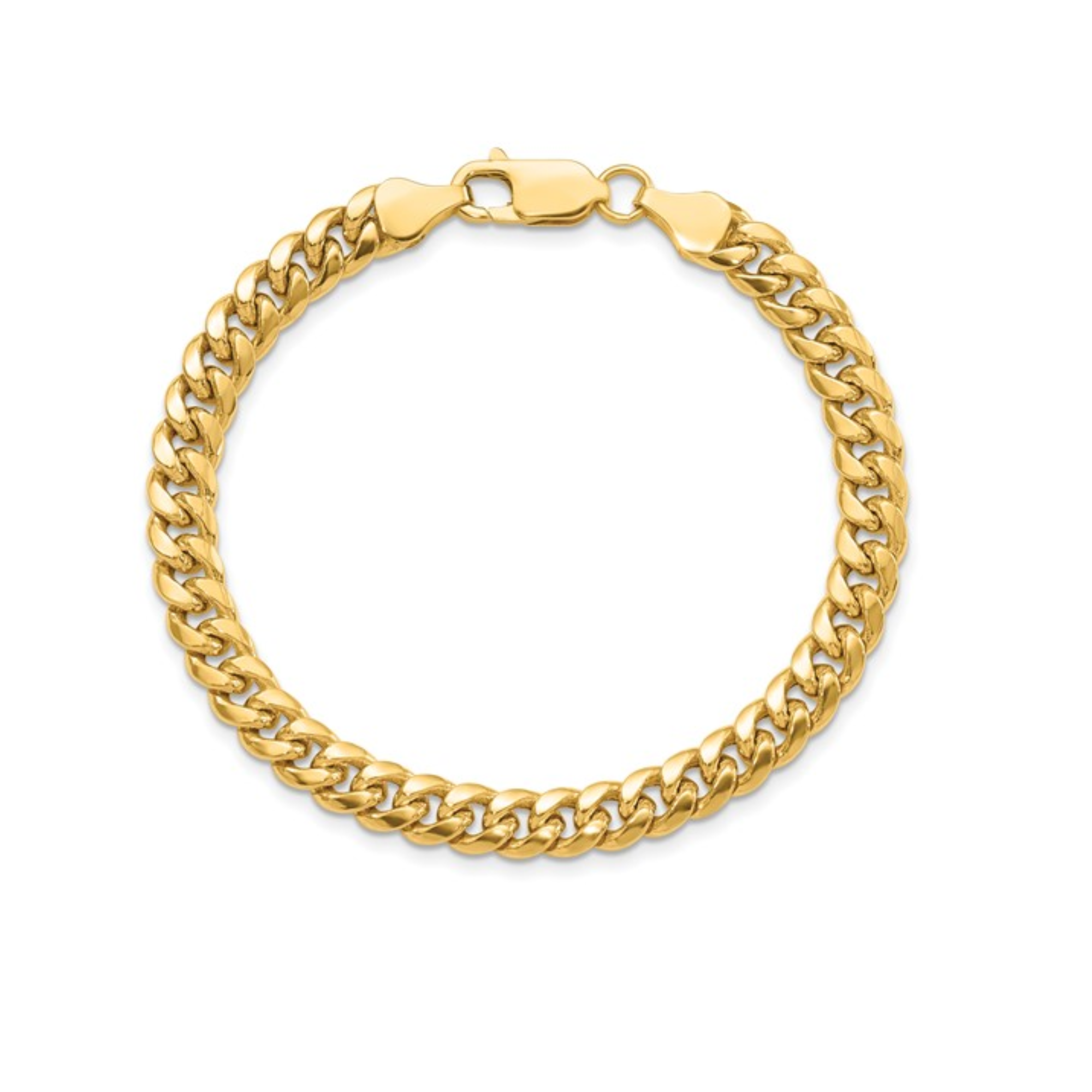 10K Yellow Gold Miami Cuban 8.25" Bracelet