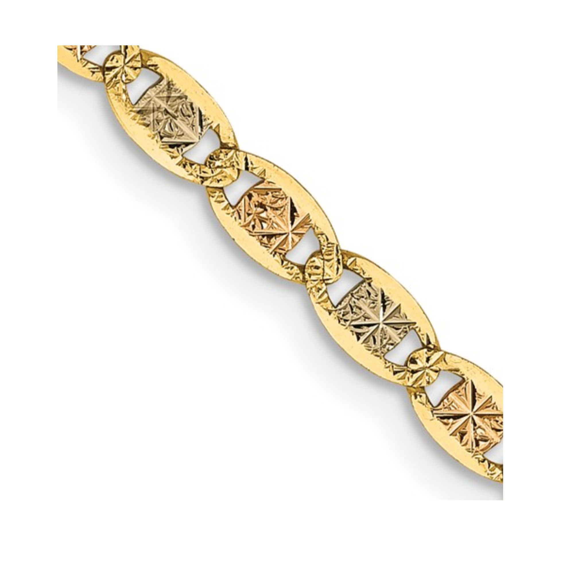 10K Yellow Gold 2.4mm 18" Valentino Chain