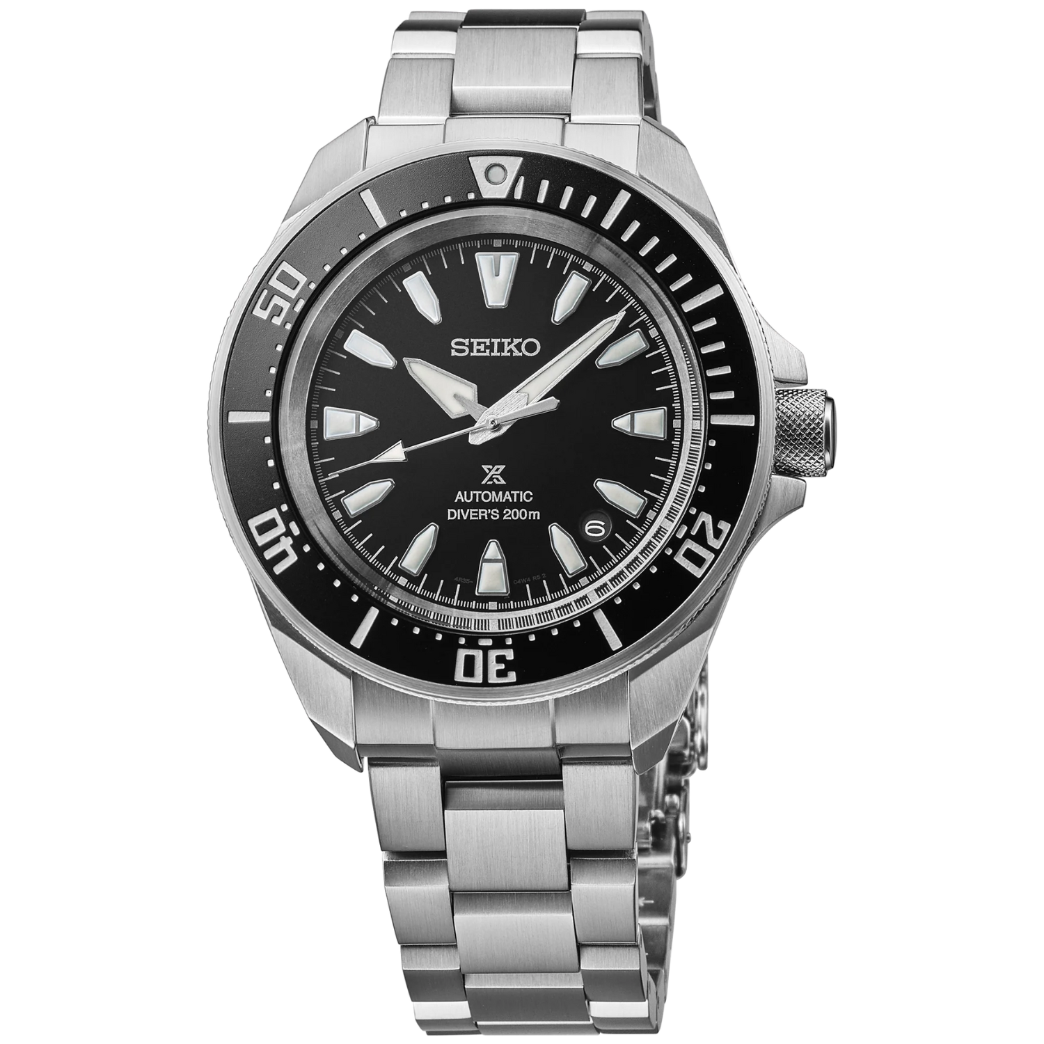 SEIKO Prospex Diver Men's Stainless Steel Automatic Black Dial Watch
