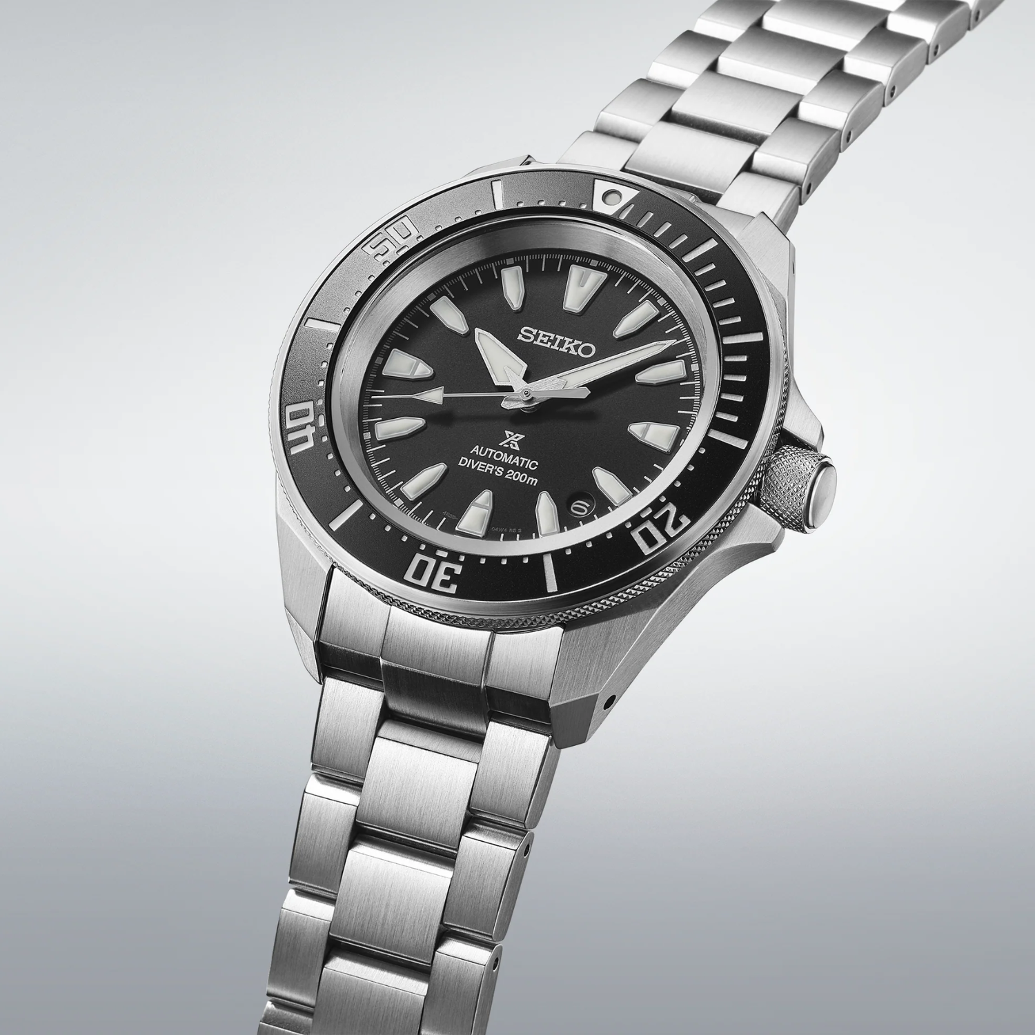 SEIKO Prospex Diver Men's Stainless Steel Automatic Black Dial Watch