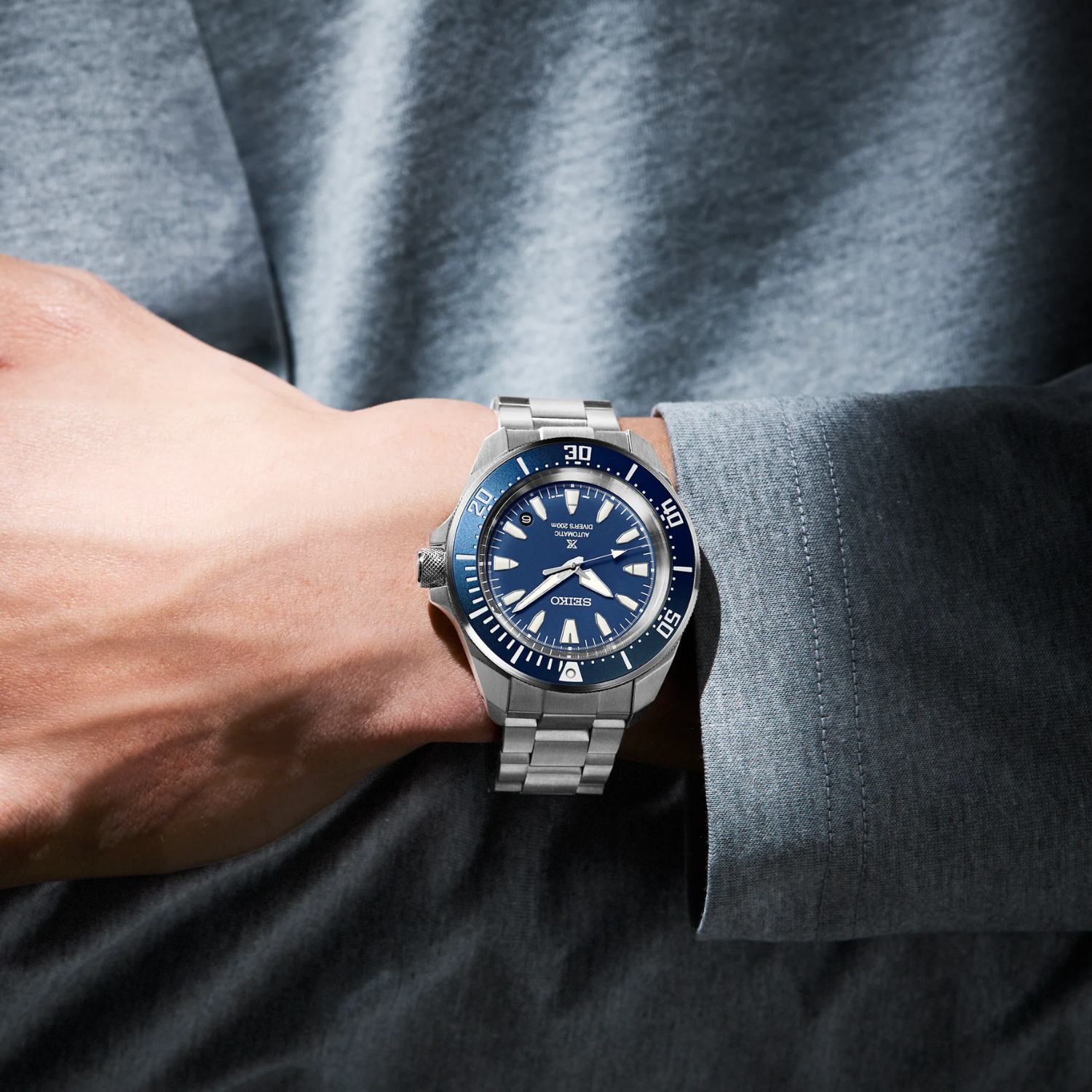 SEIKO Prospex Men's Automatic Stainless Steel Blue Dial Watch