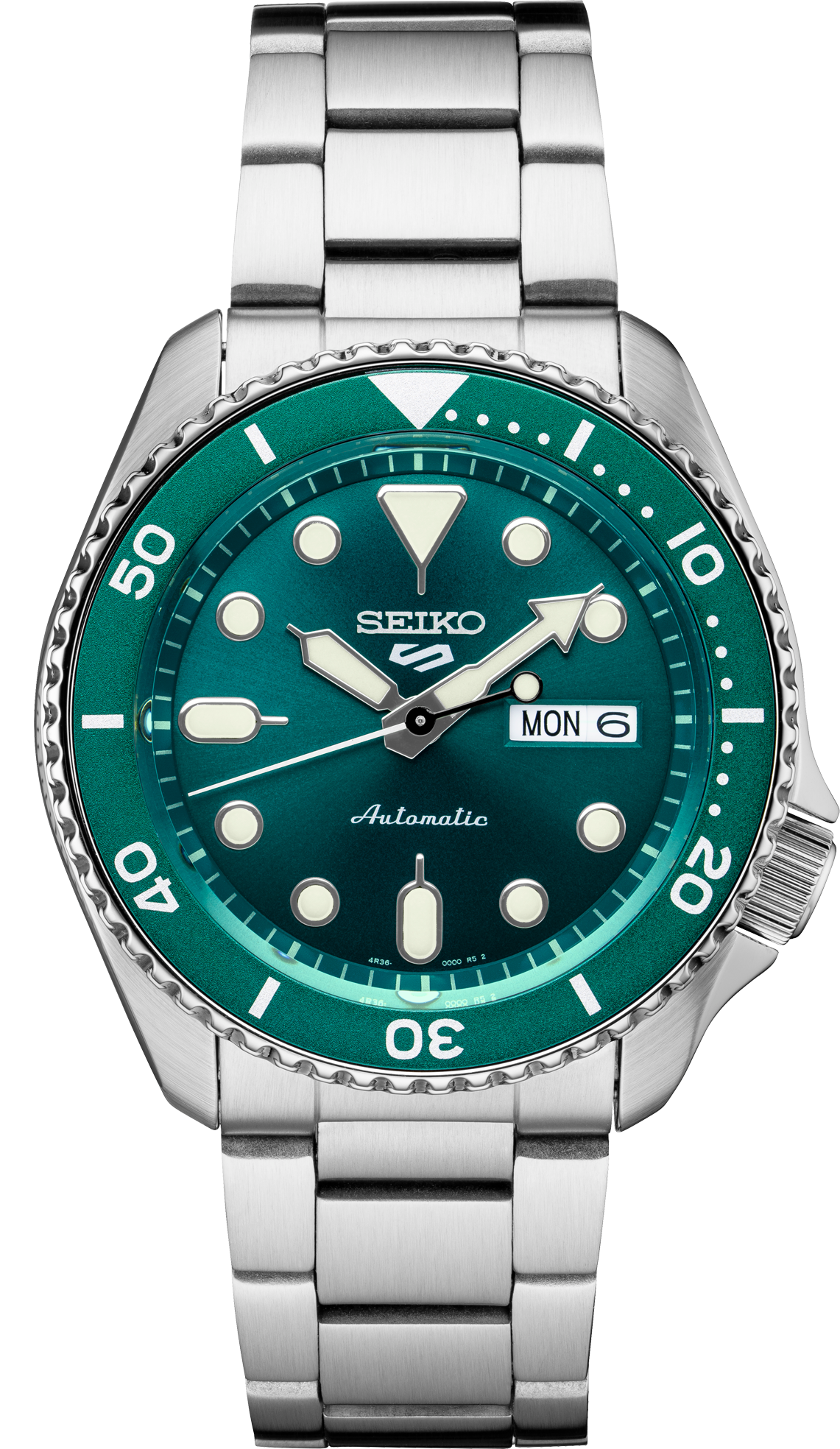 SEIKOS MEN'S 5 SPORTS-Automatic Green Dial Frame Watch