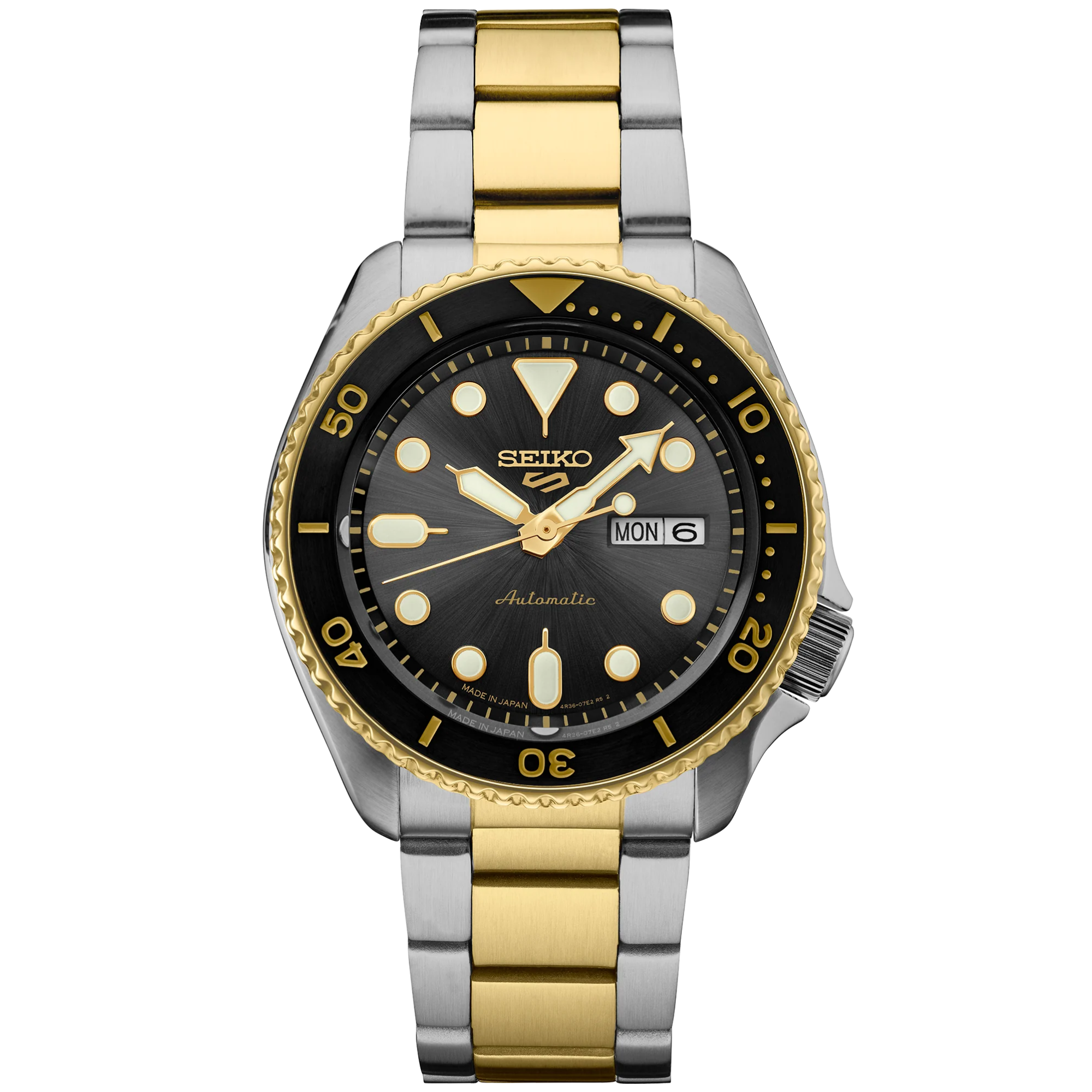 SEIKO MEN'S 5 SPORTS Automatic Gray-Dial & Two-Tone Watch