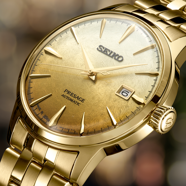 SEIKO MEN'S PRESAGE Automatic "Beer Julep" Cocktail Time Watch