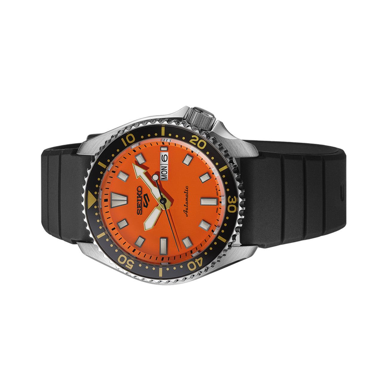 Alternate View SEIKO 5 Sports SKX Series with Orange Dial