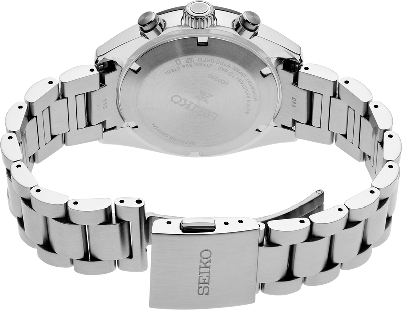 SEIKO MEN'S SOLAR PROSPEX Speedtimer Chronograph Silver Dial Watch