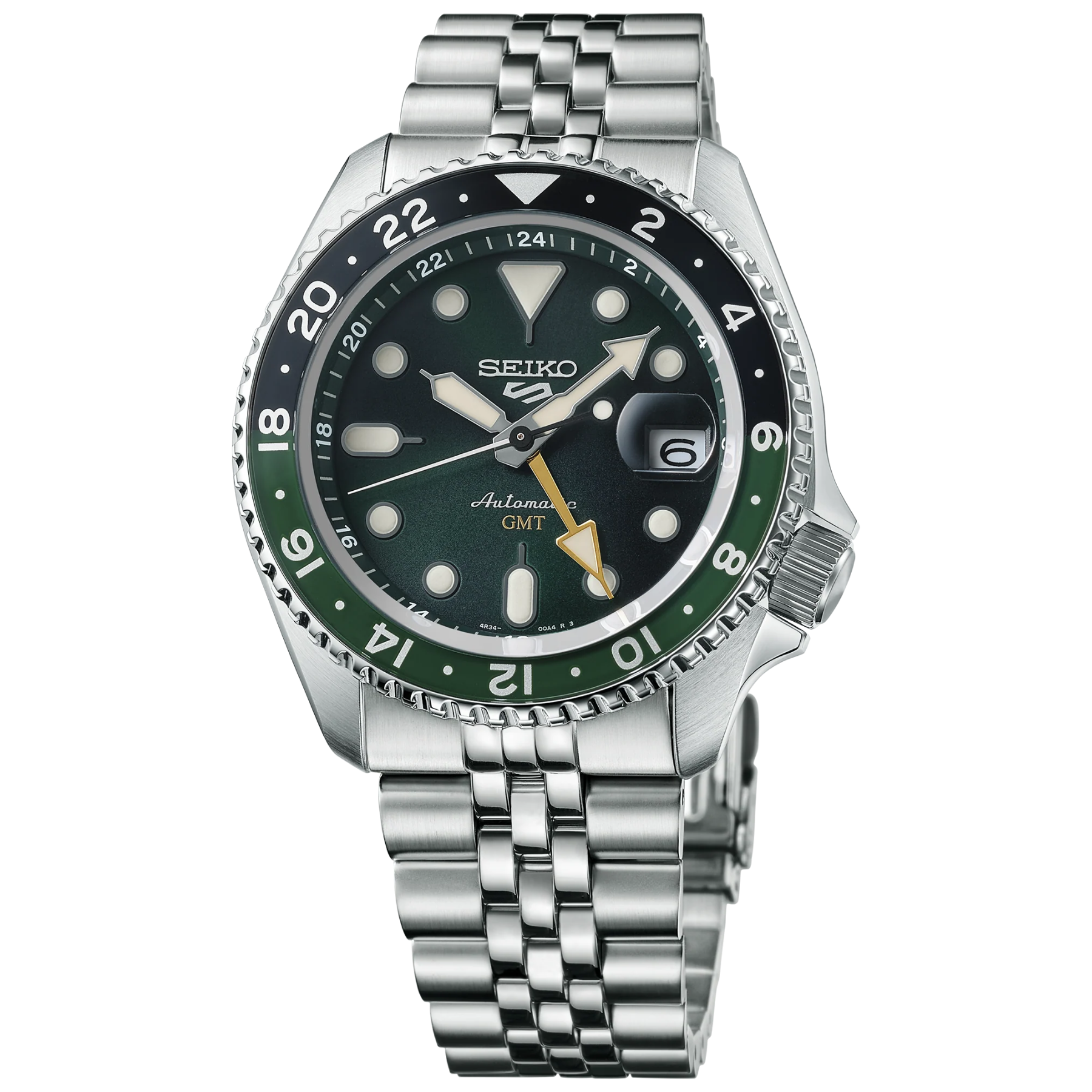 SEIKO 5 Sports SKX Sports Style GMT Series Automatic Green Dial Watch